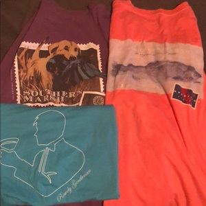 3 Shirts Lot Rowdy Gentlemen and Southern Marsh